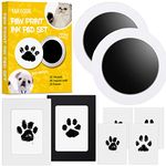 Taricor Pet Paw Print Kit Paw Print Kit for Dogs Cats 2 Pcs Inkless Pet Memorial Pawprint Stamp Pads with 2 Photo Frames 4 Imprint Cards Ink Pads for Dog Paws Pawprint Keepsake Kit