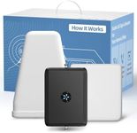 Cell Phone Signal Booster for Home, Band 2/4/5/12/13/17/25/66 Cell Phone Booster Up to 5,000 sq.ft, Cell Booster Boosts 5G 4G LTE Data for All U.S. Carriers - Verizon, AT&T, T-Mobile | FCC Approved