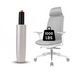 Make My Chairs™ MMC-Grey Office Chair Gas Lift Cylinder for Replacement – Heavy Duty Upto 1000 lbs Support Class 4 Hydraulic Shock Piston, 85mm Long– Universal Size Fits Chairs
