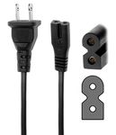 EPtech 2 Prong Polarized Power Cord for Bose Companion 3, 5 Multimedia Speaker System; Bose SoundDock 10, SoundTouch 20 30; Bose Acoustimass 15 16 Series II Home Entertainment Speaker AC Wall Cable