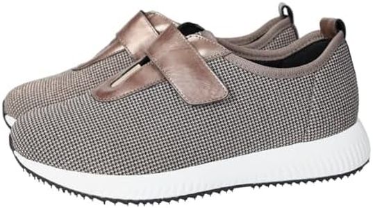 Doctor Cutillas 87218 Deportivas de Cuña en Licra Plantilla Extraíble Ancho Especial Talla: 38 Color: Taupe