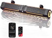 KEMIMOTO Midnight 80 Pro Gen2 Aluminum 10-Speaker UTV Sound Bar, Custom EQ | 2 Silk Tweeters, 4 Passive Radiators, IP65, Beat-Sync RGB, Remote Control, Compatible with Polaris RZR Can-Am Golf Cart