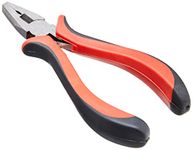 Hilka 26100700 Mini Combination Pliers with Soft Grip, Red