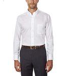 Van Heusen Men's Twill Dress Shirt, White, XXXL