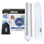 2-Pack Inflatable Bed Rails for Toddlers - Secure Travel Bed Bumpers - Bed Guard for Kids - Blow up Bed Rails for Twin, Full, Queen, King Size Beds
