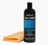 Aerolon Tech Shine Fast Wet-Applied Polymeric Car Wax Coating, Top Coat Polish and Sealer for Car Bike Boat, Auto Detailing Accessory for Hydrophobic Mirror Shine and Super Gloss, 16 Ounce Bottle