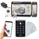 ROBSYNC SYNC Secure-RFID Door Lock with Pin + RFID Card Door Open Keypad Access Control for Commercial Spaces | RFID Card and PIN Access |Mobile App Access Lock|Upto 100 Cards Access