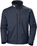 Helly Hansen Men's Crew Midlayer Fleece Lined Waterproof Windproof Breathable Rain Coat Jacket, 597 Navy, X-Large