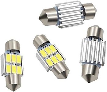 4x 31mm 6SMD Festoon 5630 LED Car Interior Dome Map Light Bulb Globe Canbus