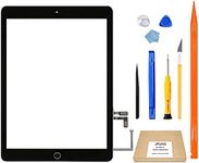 JPUNG for iPad 5 (5th Generation 2017) Screen Replacement A1822 A1823 9.7 Inch, Only for 5th Gen Touch Digitizer, +Home Button,Full Repair Kit(Video Guide)