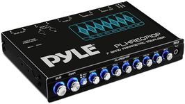 7 Band Parametric Equalizer - 7 Volt RMS Pre-Amp Output with Subwoofer Gain Control, and 3 Input Sources Selectable, Blue Light Illumination