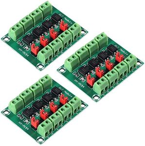 3PCS PC817 4 Channel Optocoupler Isolation Board Voltage Converter 3.6-30V Driver Photoelectric Isolated Module