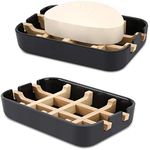 Fufengz Bamboo Wooden Soap Dishes f