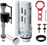 LOWEEDNY 2 in Dual Flush Valve Replacement Kit with Multi-Function Tool