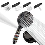 SparkPod Shower Head High Pressure with Filter and 10 Spray Settings - Luxury 5" Handheld High Power Shower Heads with High Pressure Jets - Showerhead with Filter and 10 Functions - Oil-Rubbed Bronze