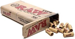 RAW Natural Unrefined Pre-Rolled Tips in Tin - 100 Tips Per Tin