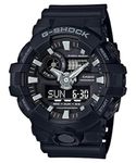 Casio G-Shock Ana Digi All Black Men's Watch, 200 Meter Water Resistant with Day and Date GA-700-1B, Black