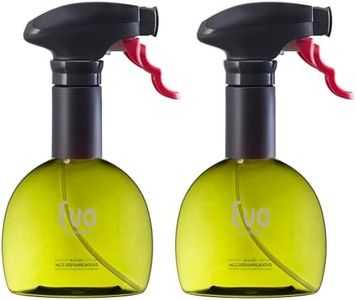 Evo Oil Sprayer Bottle, Non-Aerosol for Olive Cooking Oils, 8-ounce Capacity, Set of 2, Green