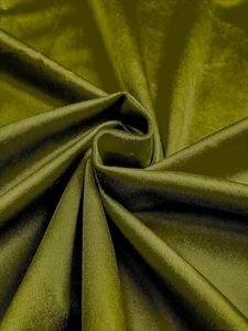 Keily & Megan Inc, 59" Wide Luxurious Upholstery Royal Velvet Fabric by The Yard (Moss Green, 1 Yard)