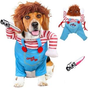 Disfraz Halloween Perro Pequeño, SilverChry Disfraz Halloween Perro, Disfraz Perro Pequeño, Ropa para Perros, para Disfraz Perro Fiesta Halloween de Cosplay para Mascotas
