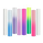 OFFNOVA Color Changing Vinyl Permanent Adhesive for Cricut, 8 Pack Cold Permanent Vinyl Bundle, 6 Colors-12" x 10" Vinyl Sheets +2 Transfer Tape Sensitive to Cold Vinyl for Stickers Cups