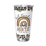 Auntie Gifts - Aunt Travel Tumbler for Aunt New Aunt Auntie Stainless Steel Insulted Coffee Mug Water Bottle for Mother’s Day 20 Oz