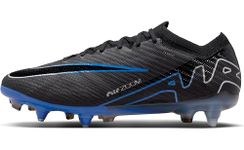 NIKE Men's Zoom Vapor 15 Elite Sg-pro Ac Low, Black Chrome Hyper Royal, 6.5 UK