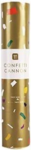 Talking Tables Blaster Shoots Biodegradable Colour Paper-Start The Party Celebration with a Bang-Use at a Birthday, Wedding or New Years Eve, Gold Confetti Cannon. 20CM