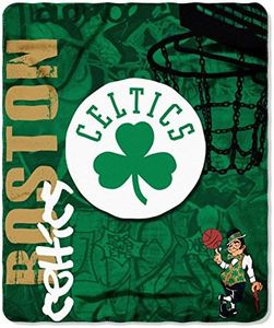 Northwest NBA Boston Celtics Unisex-Adult Fleece Throw Blanket, 50" x 60", Hard Knocks