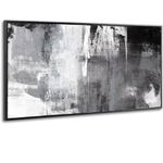 Black and White Art Abstract Wall Art Frame Living Room Decorations Wall Decor for Men Abstract Art Painting Artwork Office Kitchen Decor 50x100 CM