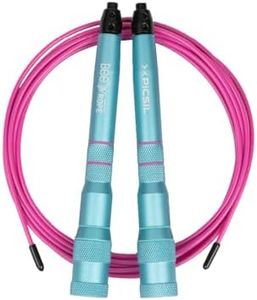 PICSIL BEE Corde à Sauter à Grande Vitesse, Corde Légère Faite en Aluminium, Seulement 200 g, Système de Corde Auto-Ajustable, Entraînement, Boxe, Fitness, Pur Homme et Femmes (New Bleu)