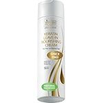 Vitamins Keratin Leave In Conditioner Moisturiser - Thin to Normal Hair Care Moisturising Hydrating Anti Frizz Detangler Cream for Dry Damaged Curly Hair