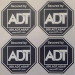 ADT Window Sticker Decal, Authentic