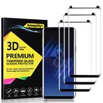 4youquality [3-Pack Screen Protector for Samsung Galaxy S8, Tempered Glass Film [LifetimeSupport][Full Coverage][Scratch-Resistant]