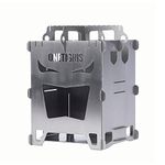 OneTigris ROCUBOID Titanium Wood Stove EVIL EYES Version, Weighs 400g