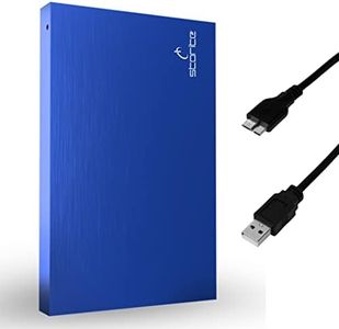 Storite Disco Duro Externo portátil de 250 GB con Unidad de Almacenamiento de Respaldo Externo USB 3.0 Adecuado para PC, Mac, Xbox One, Windows, Juegos, computadora portátil y de Escritorio (Azul)