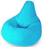 Beautiful Beanbags Highback Beanbag for Kids Indoor or Outdoor Bean Bag for Children - Water Resistant - Kids Lounge Chair - Home or Garden Bean Bags 35 Inches - Manufactured in UK - Aqua