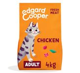 Edgard & Cooper Dry Cat Food Grain Free Adult Chicken 4kg - Natural, Fresh Meat for indoor or outdoor cats, Junk free, Healthy Ingredients, help support sensitive stomachs