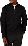 Amazon Essentials Men's Long-Sleeve Quarter-Zip Fleece Sweatshirt, Black, X-Large