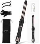 Prizm Professional 1 Inch Rotating Curling Iron, Nano Titanium Curling Wand, Automatic Hair Curler with 11 Adjustable Temps 250°F to 450°F, Anti Frizz Dual Voltage