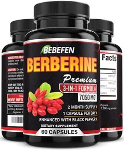 Berberine Extract Capsules - 7050mg Formula Pills with Black Pepper Extract - Berberine Supplement for Supports Glucose Metabolism, Cardiovascular Heart, Immune Function - 2 Month Supply