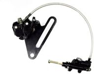 TDR Rear Brake System Master Cylinder Caliper for 200cc 250cc Dirt Bike, Hydraulic Caliper with Master Cylinder & Brake Pads system