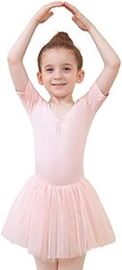 Tancefair Ragazza Vestito da Balletto Balletto Leotard Tutu per Danza Body Abito ballerina Costume da ballo Con gonna tutù