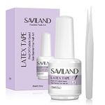 Saviland Liquid Nail Latex- Latex Tape for Nails Art Peel Off Cuticle Nail Polish Guard Skin Barrier Protector Gel Polish Manicure Starter Accessory for Nail Salon Home DIY