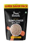 True Elements Sunflower Seeds 1kg - Raw Seeds for Eating | Healthy Snacks | High in Vitamin, Fibre & Protein | Non - GMO | Diet Food | Gluten free | Premium Raw Sunflower Seeds