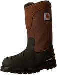 Carhartt Men's CMP1259 11 Mud Well ST Work Boot,Brown/Black Leather,10 M US