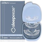 Sleepeeze Dental Guard, 6 x Nightguard 3 x Sizes, TMJ Mouth Guard for Grinding Teeth at Night Jaw Clenching & Bruxism Sleeping Bite Guard - Night Guard for Teeth Grinding Mouth Guard for Sleep (Blue)