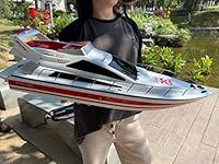 Water Yacht Yacht Super Large Remote Control Yacht Dual Motor Drive 2.4G Remote Control Ship Model 70CM Giant Hull Outdoor Lakeside Entertainment Feature Ship Model