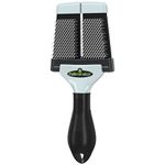 FURminator Large Hard Carder, Large Hard Bristle Carder for Separating and Detangling the Coat of Dogs and Cats, grey