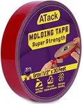 ATack Double-Sided Automotive Molding Tape, Gray, 1/2-Inch x 30-Foot, Automotive Auto Emblem Adhesive Tape Exterior Mounting Tape for Auto Body, Trim, Side Mirror, Emblem and Outdoor Applications